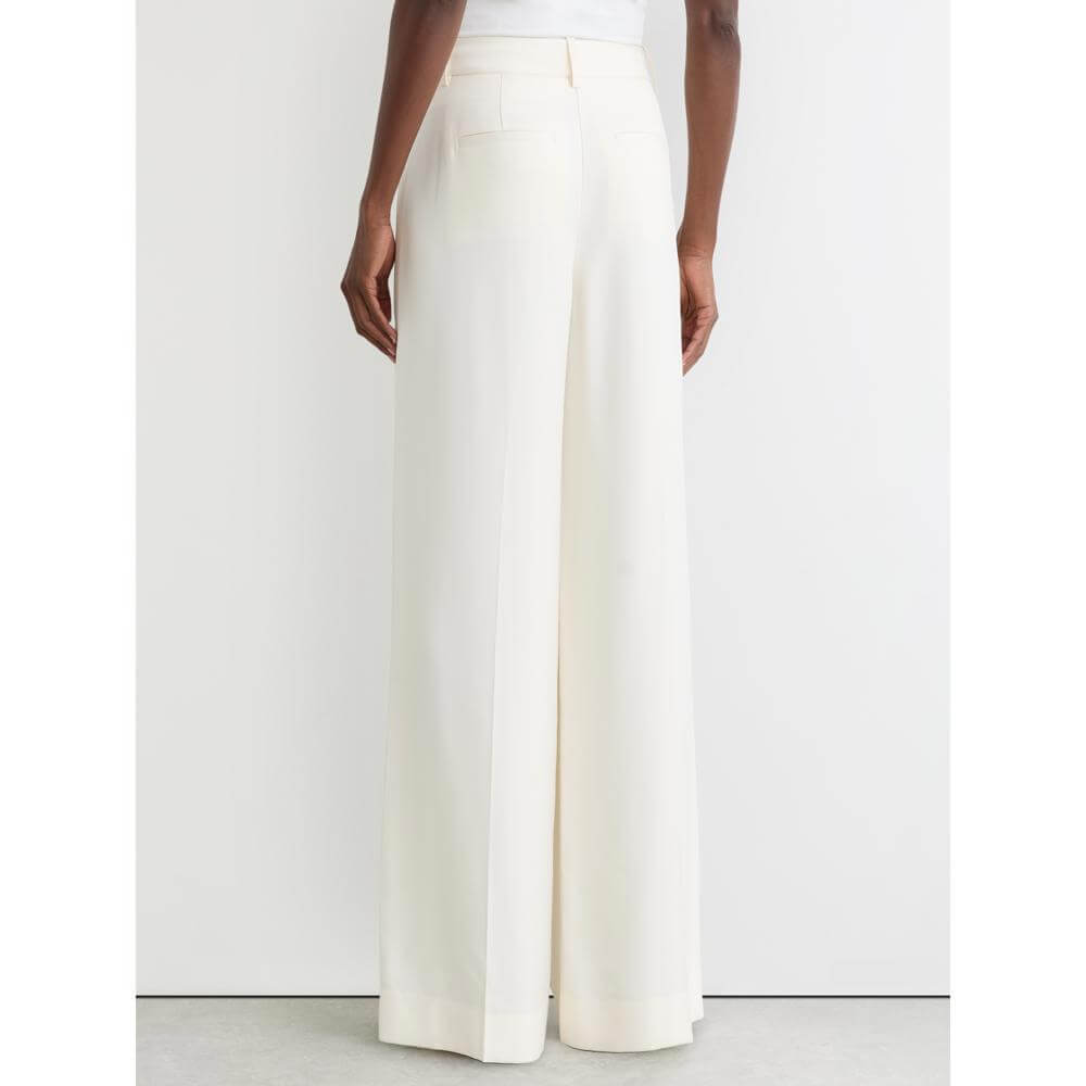 REISS Malin Wide-Leg Seam-Detail Trousers